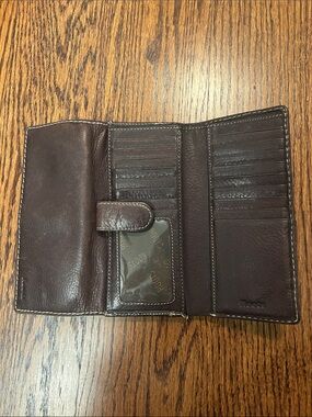 Real leather roots wallet